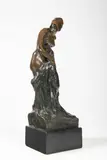 Ladislav Šaloun, Girl with Drapery, Around 1920, bronze, serpentinite