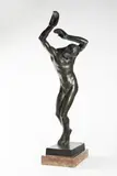 Jan Štursa, Wounded, 1918, bronze, slivenec marble