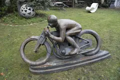 Otakar Švec, Motorcyclist (Sunbeam), 1924, bronze