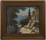 Josef Písecký, A View of Dubrovnik, Around 1924 - 1925, oil on cardboard