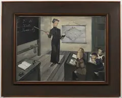 Milada Marešová, In a School, 1930, oil on canvas