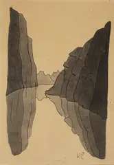 Karel Čapek, Mirroring, 1936, indian ink, paper
