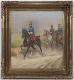 Alexander Pock, Uhlans, 1936, oil on canvas