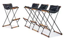 Cleo Baldon, X-Bar stools (4), 1964, Terra