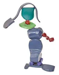 James Wolfe, Untitled, c. 1985, Painted steel