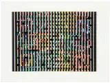 Untitled by Yaacov Agam, 1975, Silkscreen on plastic, sold Feb 2016