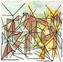 Steve Roden, The Silent World (Retract & Disappear), 2001-2002, Oil, polyurethane, acrylic, and beeswax on canvas