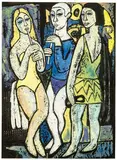 Thomas Knitch, Les Forain, 1949, Watercolor on paper
