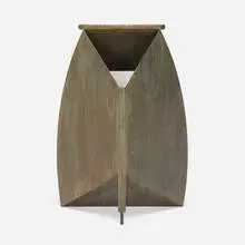 Martin Szekely, Wastepaper basket, c. 1990, oxidized steel