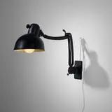 Christian Dell, Wall lamp, c. 1932, enameled steel, aluminum