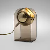 Gino Sarfatti, Table lamp, model 540/P, 1968, chrome-plated aluminum, acrylic, plastic
