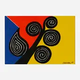 Autumn by Alexander Calder, 1969, lithograph in colors, sold Mar 2023