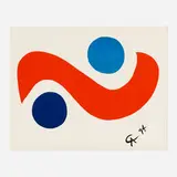 Skybird (from the Flying Colors series) by Alexander Calder, 1974, lithograph in colors, sold Mar 2023