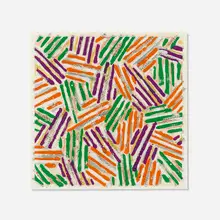 Untitled by Jasper Johns, 1977, screenprint in colors on Patapar printing parchment, sold Mar 2023