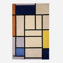 Piet Mondrian, Composition with Red, Yellow, and Blue medium pile carpet, 1921 / 1988, machine-knotted wool