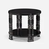 Nicholas Mongiardo, Art Deco-style occasional table, c. 2000, lacquered wood