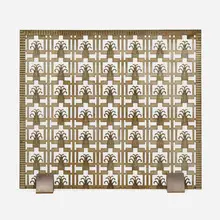 Art Déco, Firescreen, c. 1930, brass