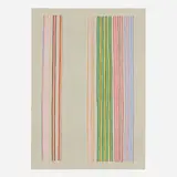 Gene Davis, Royal Curtain, 1980, screenprint in colors on Arches