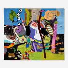 Mitchell Rosenzweig, Classical Landscape, 2019, mixed media on canvas