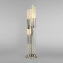 Romeo Rega, Floor lamp, c. 1970, chrome-plated brass, acrylic