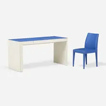Poltrona Frau, Segreto desk and Liz chair, 2011-2012, Pelle Frau leather over MDF and birch