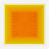 Yellow Filtration by Julian Stanczak, 1979, screenprint in colors on Somerset paper, sold Mar 2023