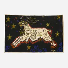 Jean Lurçat, D'Etoiles tapestry, c. 1955, silkscreen on canvas, linen