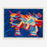Karel Appel, Untitled (from the Cats series), 1979, lithograph in colors on Japan paper