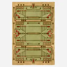 Frank Lloyd Wright, Medium pile carpet, hand-knotted and sculpted wool