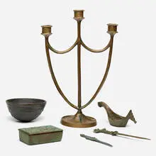 Edward Timothy Hurley, Collection of six tabletop accessories