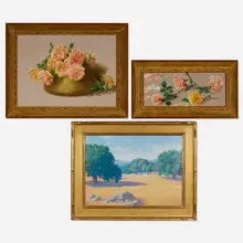 Albert Robert Valentien, Three works, c. 1915, oil on panel