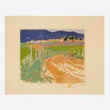 Gustave Baumann, The Loma - Taos, woodcut in colors on Zanders laid paper