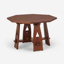 Early table, model 120 by Limbert, c. 1903, oak, sold Mar 2024