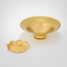 Marie Zimmermann, Round centerpiece bowl and Lotus dish