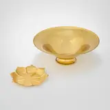 Marie Zimmermann, Round centerpiece bowl and Lotus dish