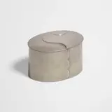 John Prip, Overlap box, 1983-1984, hand-formed pewter