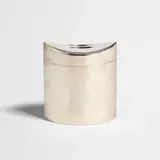 John Prip, prototype cigarette box, c. 1957, silver-plated pewter