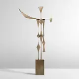 John Prip, Untitled (Sculptural Form), c. 1970, nickel-plated brass