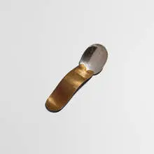 John Prip, spoon, c. 1980, sterling silver, brass