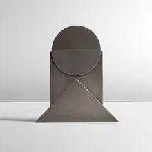 John Prip, Geometric box, 1988, pewter