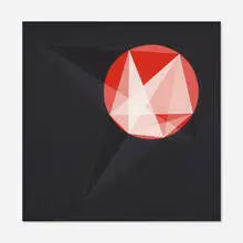 Crockett Johnson, Involution in a Circle (Gerard Desargues), 1967, oil on panel