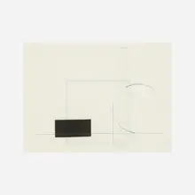 Dwinell Grant, Contrathemis Frame 2509, 1941, collage and colored pencil on tracing paper