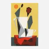Kenneth Stubbs, Geometric Composition, 1953, tempera on Masonite
