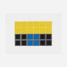 Oro y Cobalto by Jesús Rafael Soto, 1980, screenprint on paper, sold Feb 2017