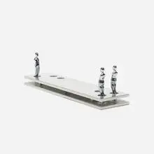 Ernest Trova, Falling Man Study No. 196, 1972, pewter and silver alloy