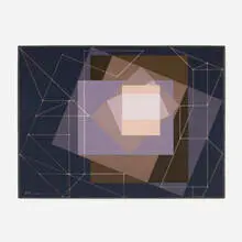 Ben Cunningham, Tortion III, 1955, oil on panel