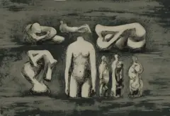 Untitled by Henry Moore, and numbered 12/25 in pencil l.l., sold Oct 2020