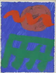 Untitled by Albert Irvin, Albert Irvin RA (1922-2015) Untitled screenprint, sold Oct 2020