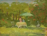 Margaret Green, Untitled, oil on board 20.5 x 25.5cm .