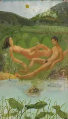 Richard Sorrell, Untitled, oil on board 117.5 x 68cm